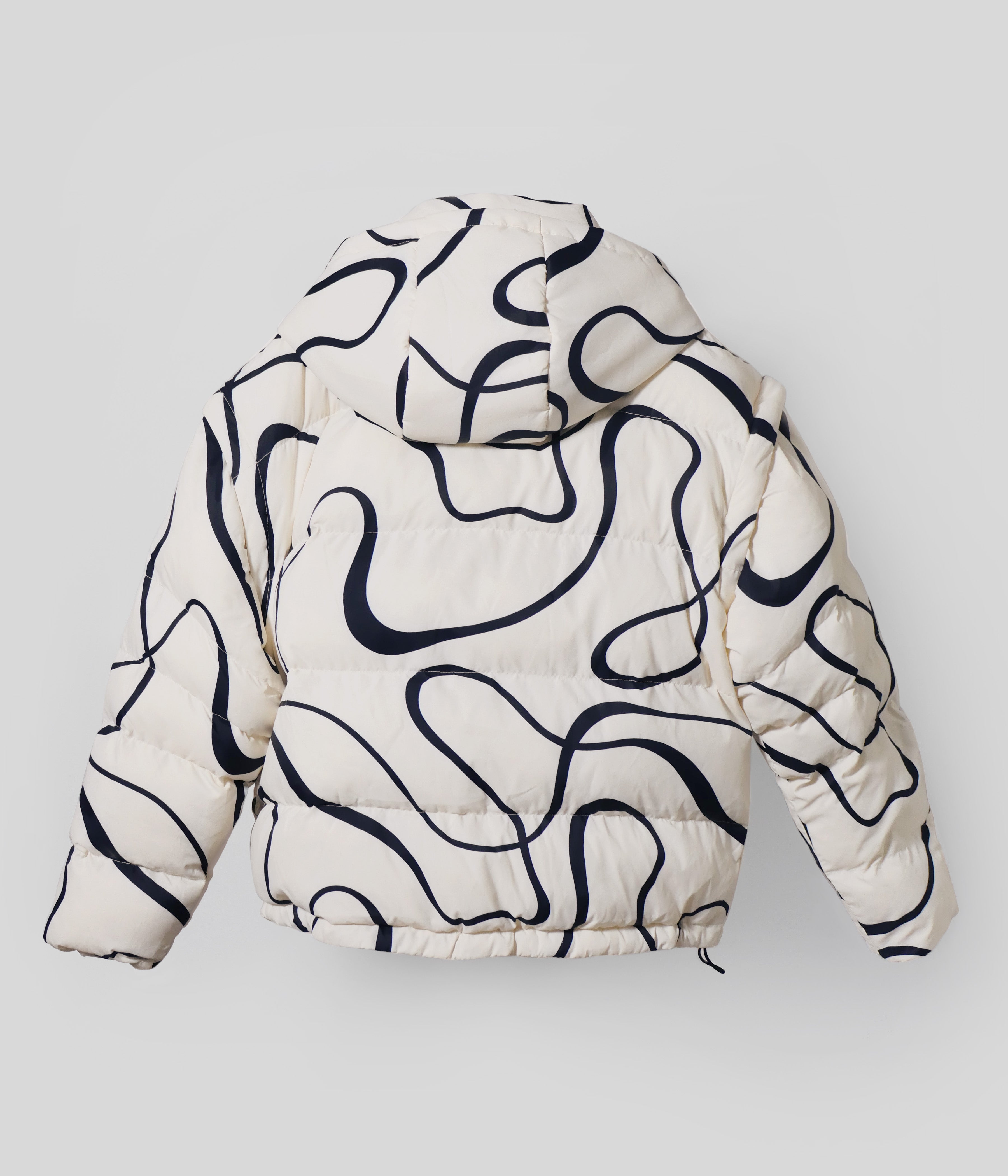 White Wave Puffer and Vest