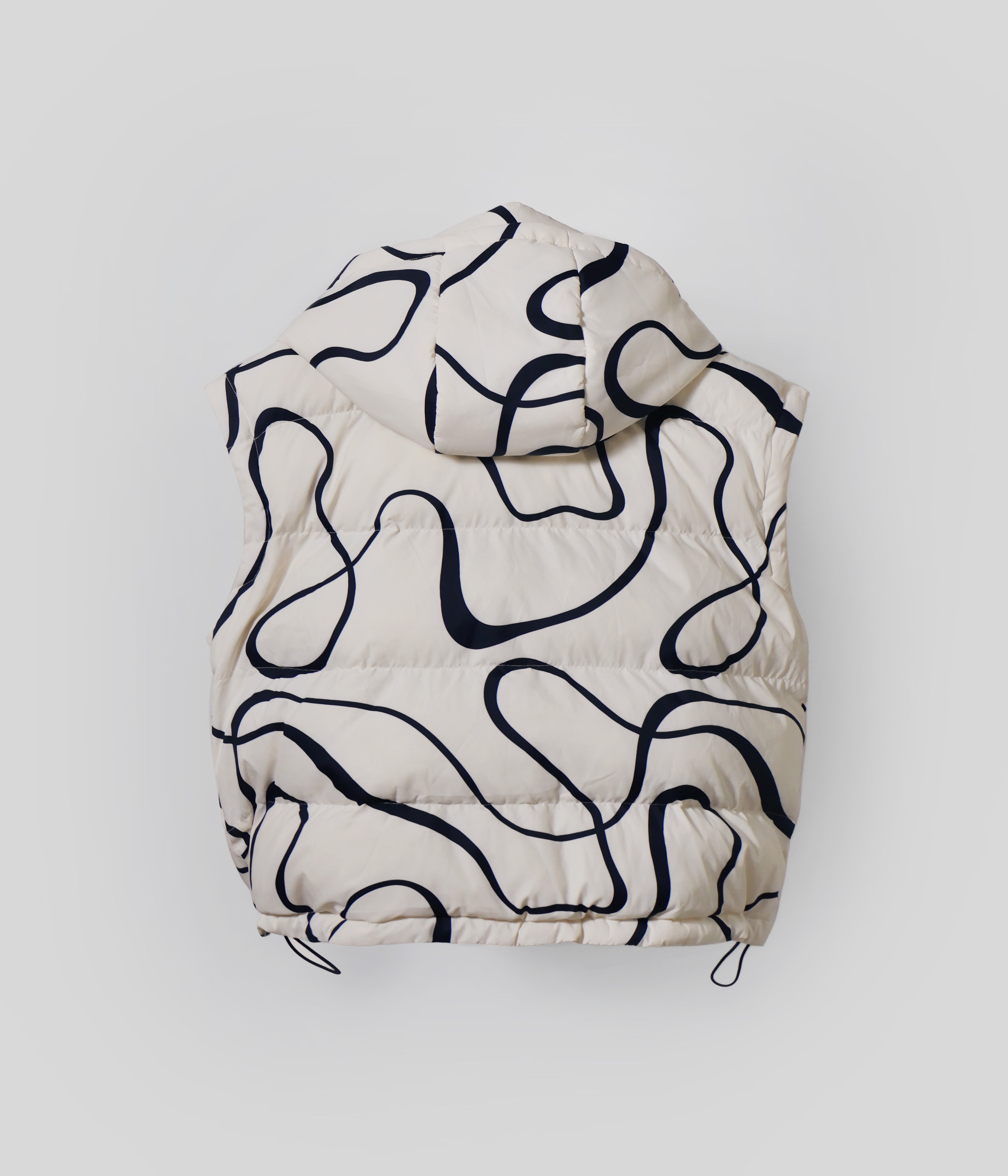 White Wave Puffer and Vest